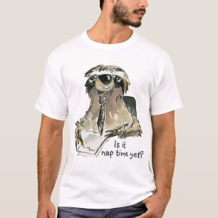 Camiseta bonito da preguiça dos desenhos animados
