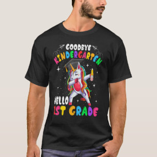 Camiseta Bonito Dabbing Unicorn Adeus Jardim de Infância Al