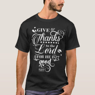 Camiseta Bonito Dar Obrigados Ao Senhor Crença Religiosa Fa