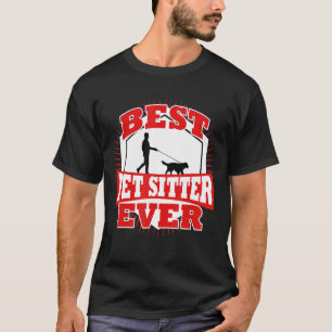 Camiseta Bonito De Apreciação Para Melhor Pet Sitter De Sem