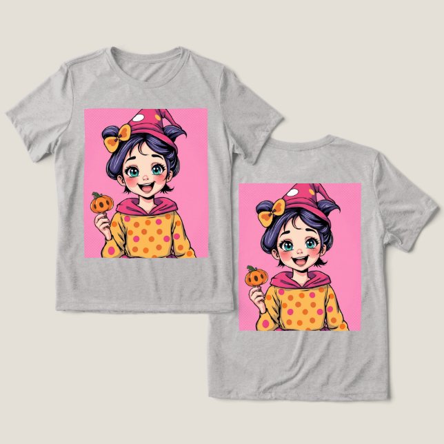 Camiseta bonito de Halloween (Design Frente e Verso)