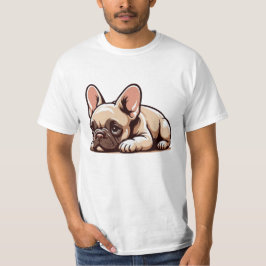 Camiseta Bonito desenho francês Bulldog