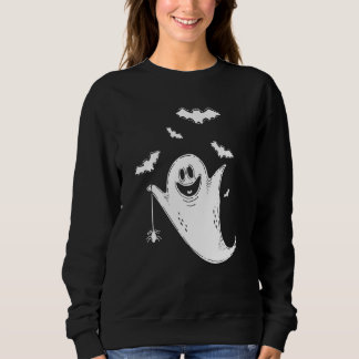 Camiseta Bonito Dia de as Bruxas engraçado Ghost Bats Fanta