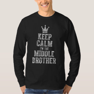 Camiseta Bonito Dia Irmão Engraçado Fique Calmo Eu Sou O Br