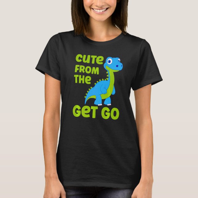 Camiseta Bonito Dinossauro Da Boca De Arranjo (Frente)