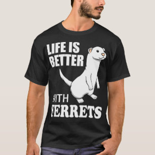 Camiseta Bonito Dizendo Ferret Lover Funny Rodlover