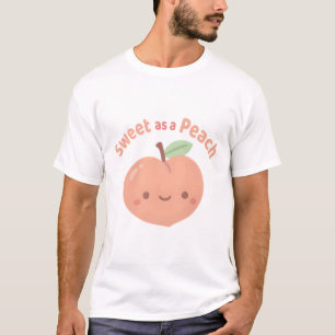 Camiseta Bonito Doce Como Um Complemento De Pêssego