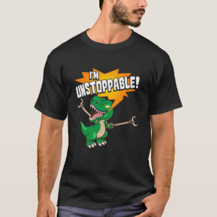 Camiseta Bonito E Engraçado Eu Sou Um Pun De Dinossauro T-