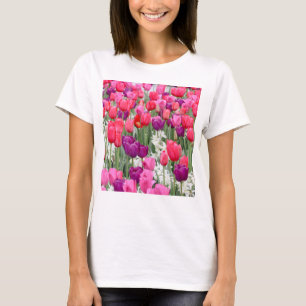 Camiseta Bonito em Petais Rosa