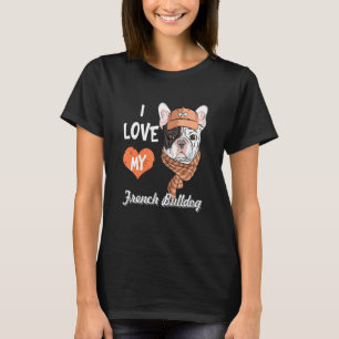 Camiseta Bonito Eu Amo Os Meus Homens Franceses Meninos Men