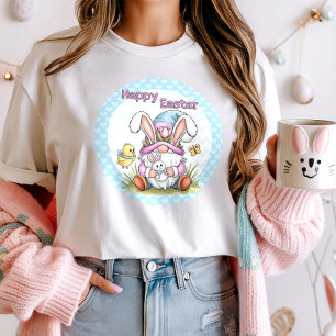 Camiseta Bonito Felz pascoa Bunny Gnomo