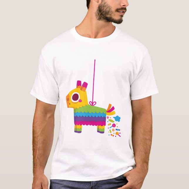 Camiseta Bonito Fiesta Pinata Donkey Poot Candy (Frente)