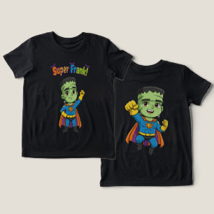 Camiseta Bonito Frankenstein Kids Halloween Engraçado