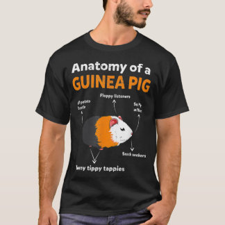 Camiseta Bonito Funny Pet Guiné Proprietário de Porcos Gift