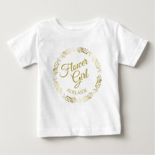 Camiseta Bonito Garota Dourada Casamento de Filigres Toddle