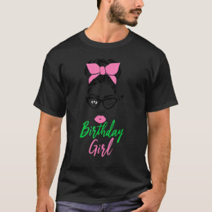 Camiseta Bonito garota fofa de aniversário