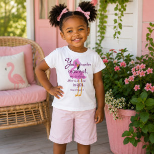 Camiseta Bonito garota tropical flamingo