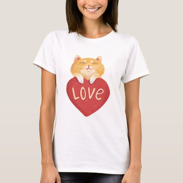 Camiseta Bonito Gatinho Ginger (Frente)
