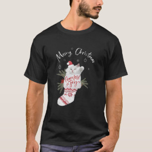 Camiseta Bonito Gato Branco Paz Amor E Feliz De Meia-Alegri