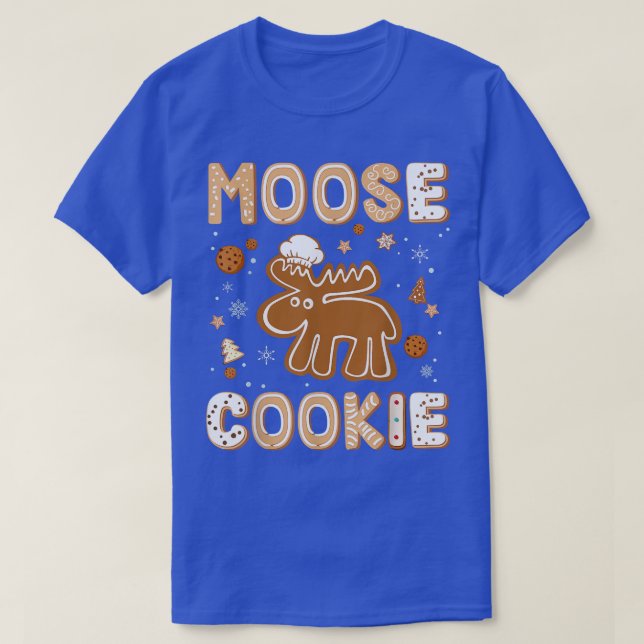 Camiseta Bonito Gingercake Cookie Moose Amadurece Natal (Frente do Design)