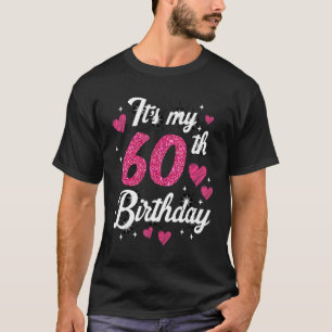 Camiseta Bonito girando 60 anos de Festa de aniversário Cut