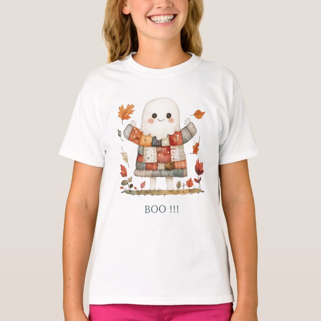Camiseta Bonito Halloween BOO!! (Frente)