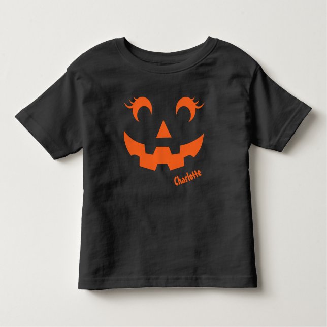 Camiseta Bonito Halloween Jack O'Lanterna Pumpkin Personali (Frente)