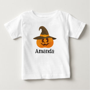 Camiseta Bonito Halloween Laranja Jack O Lanterna Cara De B
