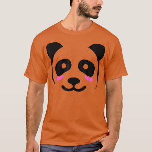 Camiseta Bonito Halloween Panda Bear Face Costume Kawaii Ki
