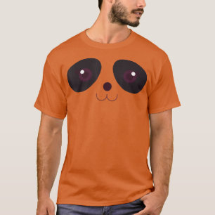 Camiseta Bonito Halloween Panda Bear Face Costume Kawaii Ki