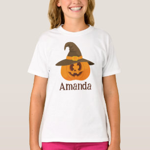 Camiseta Bonito Halloween Pumpkin Orange Jack O Lanterna Di