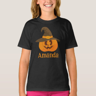 Camiseta Bonito Halloween Pumpkin Orange Jack O Lanterna Di