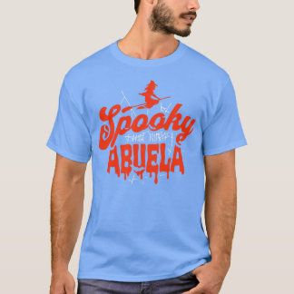Camiseta Bonito Halloween Spooky Abuela Orange e Black Hall