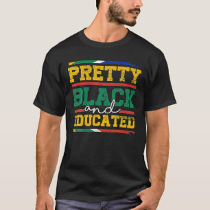 Camiseta Bonito história negra e educada das mulheres
