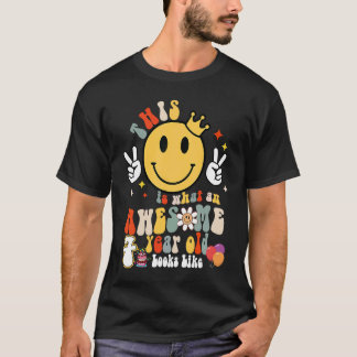 Camiseta Bonito Incrível Com 7 Anos Parece 7 Birthday Bo