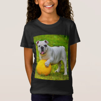 Camiseta Bonito Inglês Bulldog de Basquete, Golpe de Estado
