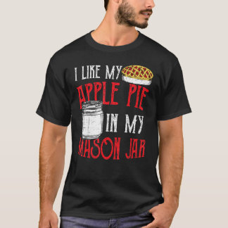 Camiseta Bonito Jar Eu Gosto Da Minha Pizza De Maçã