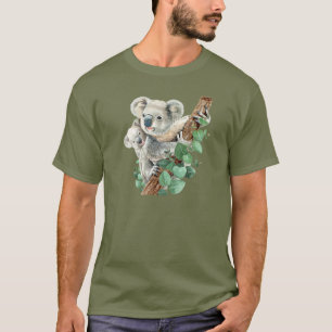 Camiseta Bonito Koala Bear Arte Animal Australiana