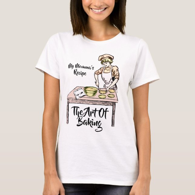 Camiseta Bonito Lady Baking White (Frente)