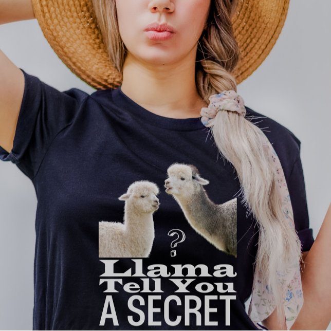 Camiseta Bonito Llama Funny Piadas Memórias Pretas (Criador carregado)