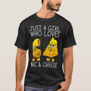 Camiseta Bonito Mac & Queijo Para Meninas Mãe Queijo Macaro