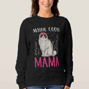 Camiseta Bonito Maine Coon Engraçado Matiz Mama Mães Mães M