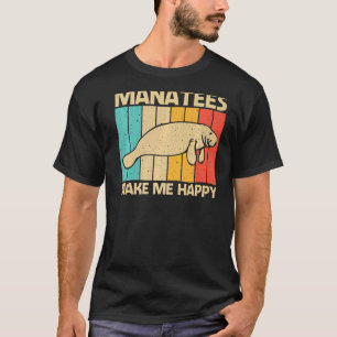 Camiseta Bonito Manateado Para Homens Vaca Marinha Dugong M