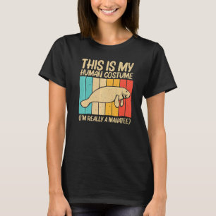 Camiseta Bonito Manateado Para Homens Vaca Marinha Dugong M