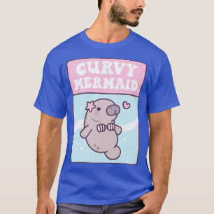 Camiseta Bonito Manateiro Em Seashell Bikini Curvy Mermaid 