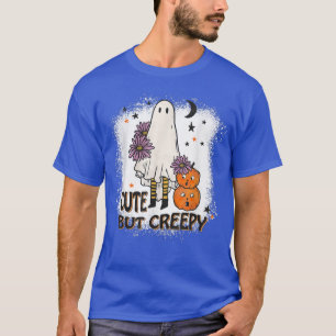 Camiseta Bonito, Mas Cansado Halloween Kawaii Pumpkin Ghost