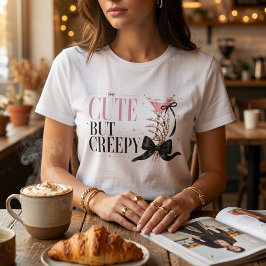 Camiseta Bonito Mas Sinistro Coquette Halloween Rosa