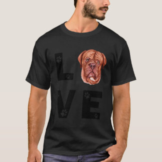 Camiseta Bonito Mastiff Cão Cachorro Adormecido Presente
