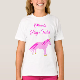 Camiseta Bonito Menina Rosa, Uma Irmã Personalizada