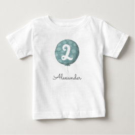 Camiseta Bonito Menino Balão segundo aniversário Toddler